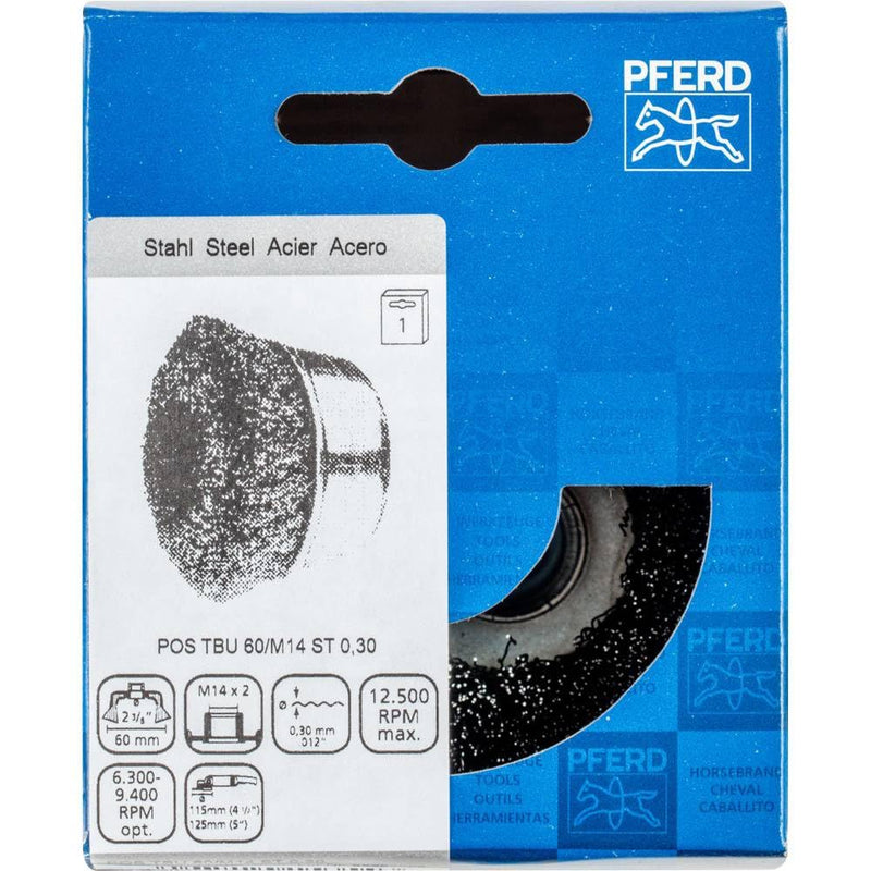 [Australia - AusPower] - Pferd 43468902 Brush TBU 60/M14 ST 0.30 SG ø 60mm Steel 