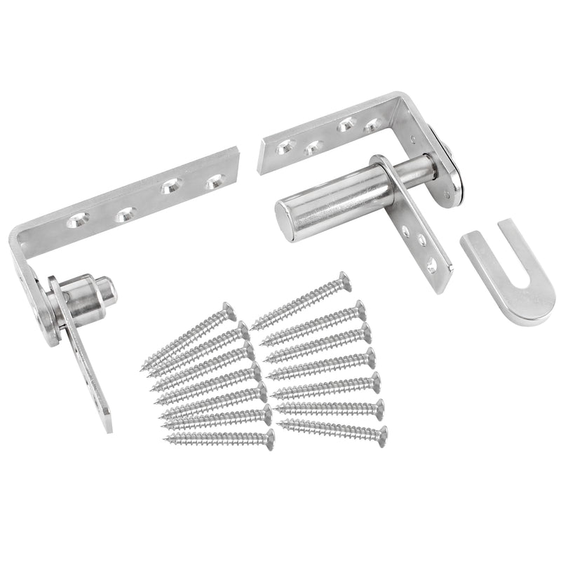 Tambee Saloon Door Hinges, Heavy Duty 304 Stainless Steel Double Swing Action Hinge Self Closing for Bar Cafe Patio Doors Silver 1 Pack Swing Hinge Patio & Interior Swing Doors Silver 1pc