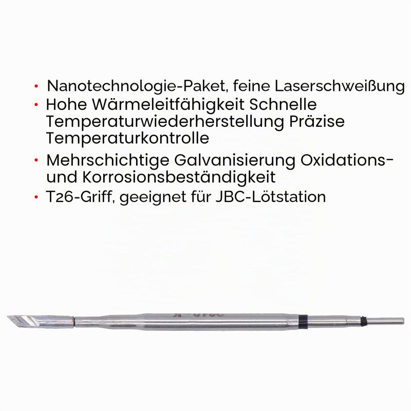 Soldering Iron Tip, C210 Soldering Iron Tip, T26 Handle, Alloy and Copper, Welding Head, Soldering Station, Parts for JBC Soldering Station, Tips (C210-K) C210-k