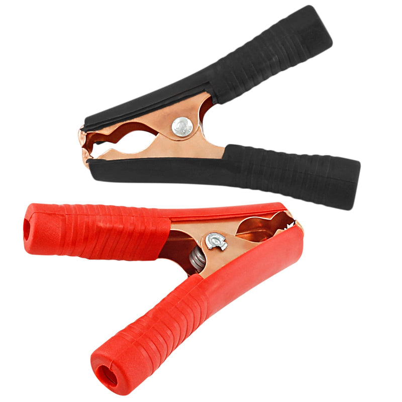 [Australia - AusPower] - 4Pcs 100A Insulated Alligator Clips Electrical Heavy Duty Alligator Clamps, Battery Replacement Cable Metal Spring Loaded Jumper Clips for Car Auto Vehicle Boat (Red & Black? 