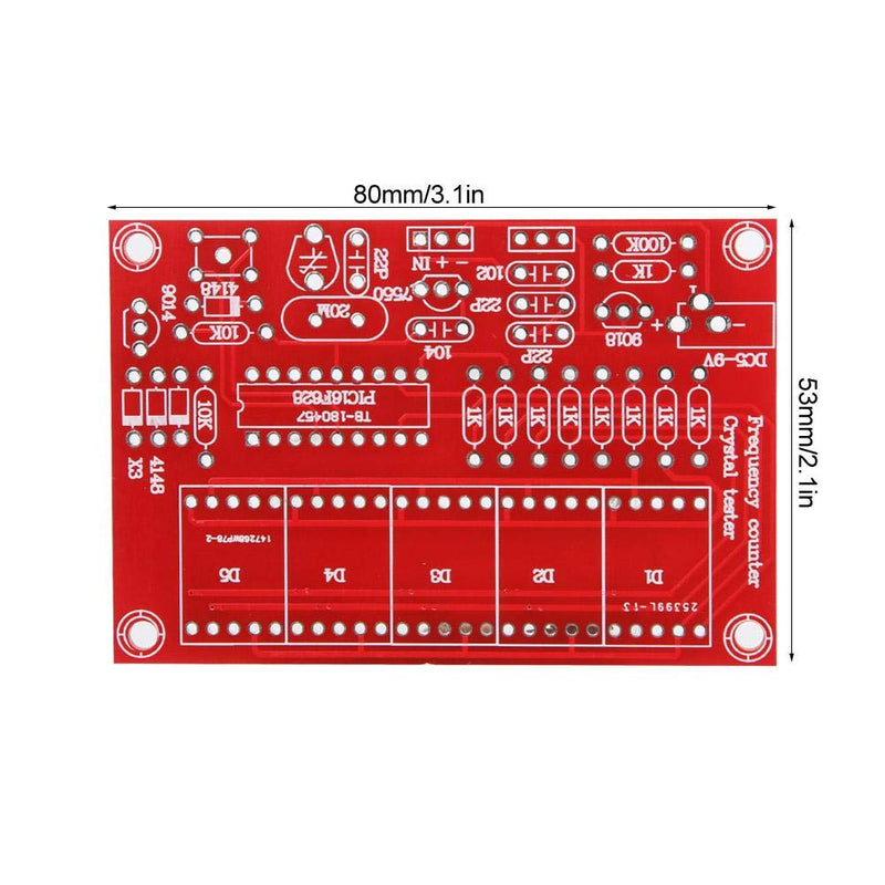 [Australia - AusPower] - Hilitand DIY Frequency Indicator Kit 1Hz-50MHz Crystal Oscillator Tester Module Kit with 5 Digits Digital Tube Display 