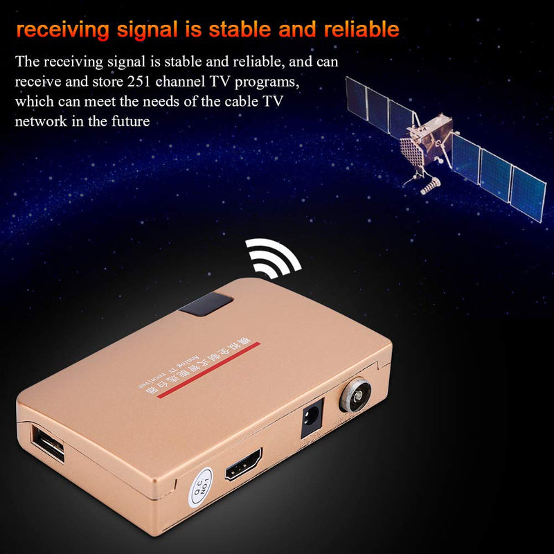 RF to Converter, to RF Modulator, All Standard Converter Analog TV Receiver Adapter Remote Control 100 to 240V (US Plug 110V to 220V)