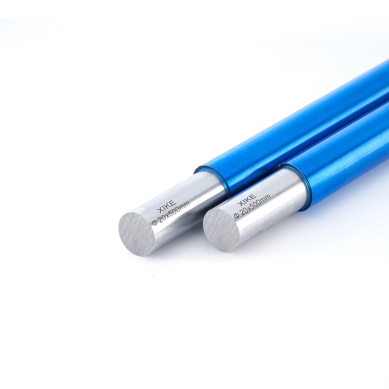 [Australia - AusPower] - XiKe 2PCS 20mm x 500mm Steel Rod Case Hardened Chrome Plated Linear Motion Rods Linear Rail Rod Shaft - Metric H8 Tolerance D20x500mm 2 