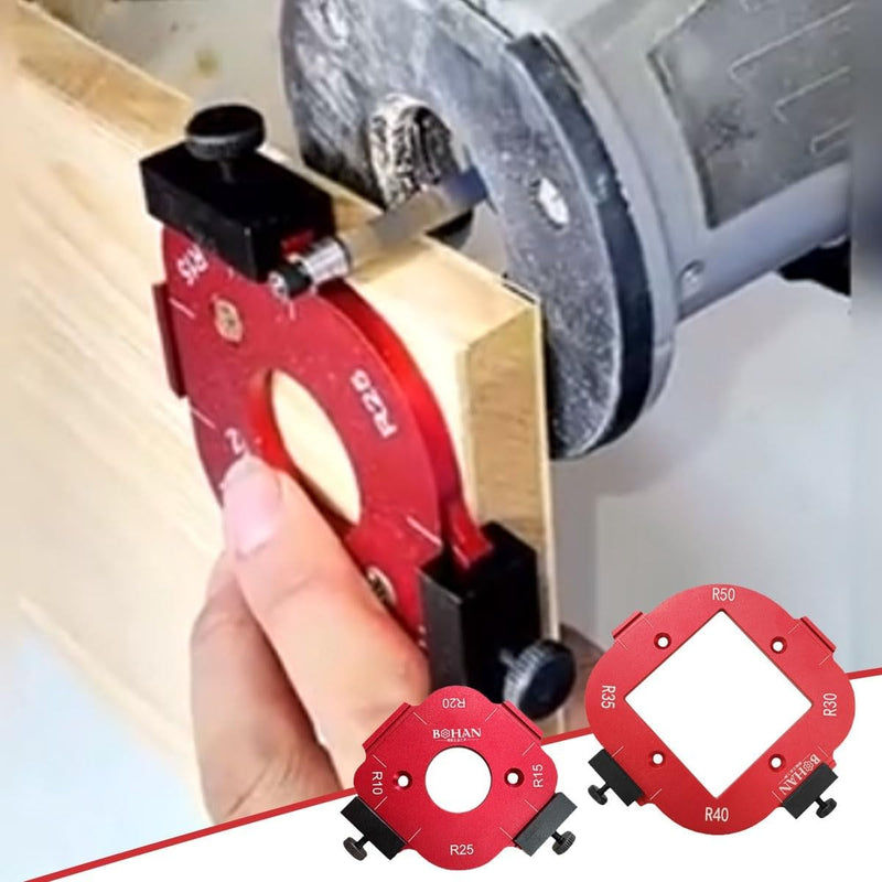[Australia - AusPower] - 2 Pieces Router Jig Radius Template, Milling Templates for Router for Woodworking R10 R15 R20 R25 R30 R35 R40 R50 Radius Routing Templates - Precise Woodworking for Professionals 