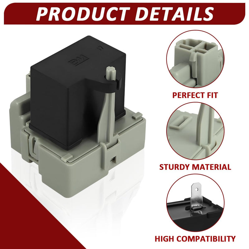 W10189190 W10662129 Refrigerator Start Relay and Capacitor Kit for Whirlpool Kenmore - Compatible with Embraco QD TSD2 Compressor - Replaces WPW10189190 WPW10662129 W10197428 241941003