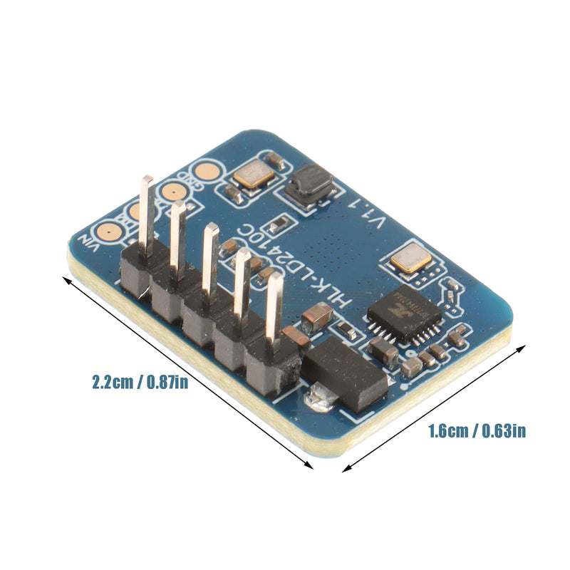 [Australia - AusPower] - 4pcs LD2410C Human Presence Radar Sensor Module HLK-LD2410 Millimeter Wave Non-Contact 24GHz ISM Band Serial Port IO Level Output 4 