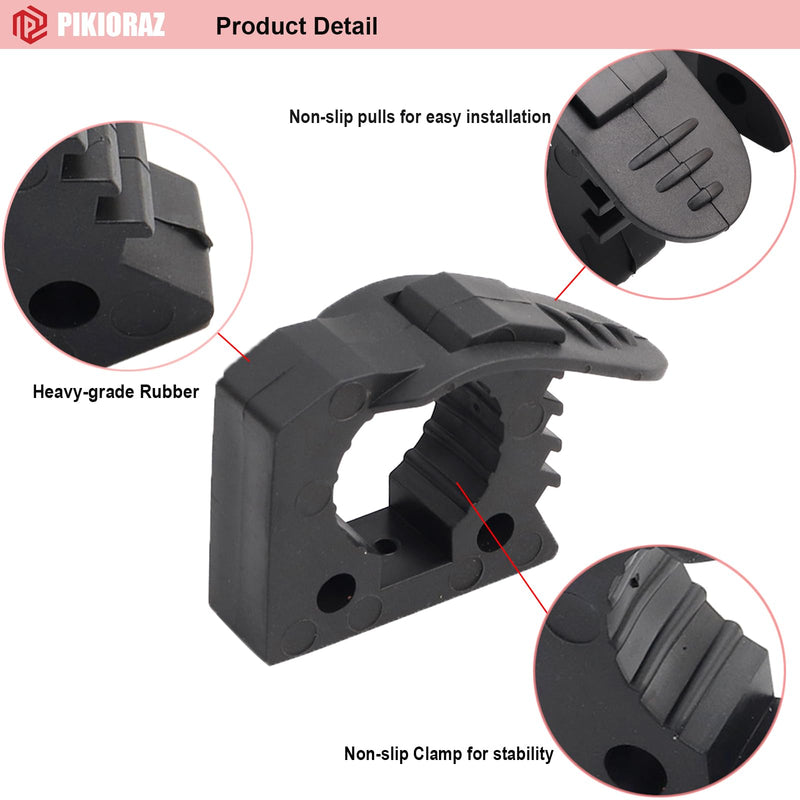 [Australia - AusPower] - Pikioraz 2 x rubber clamp, clamp handle for 3 cm - 3.8 cm mounting tools, diameter tools and equipment for off-road vehicles, off-road SUVs, trucks, UTV, ATV, van, truck, boat, train 