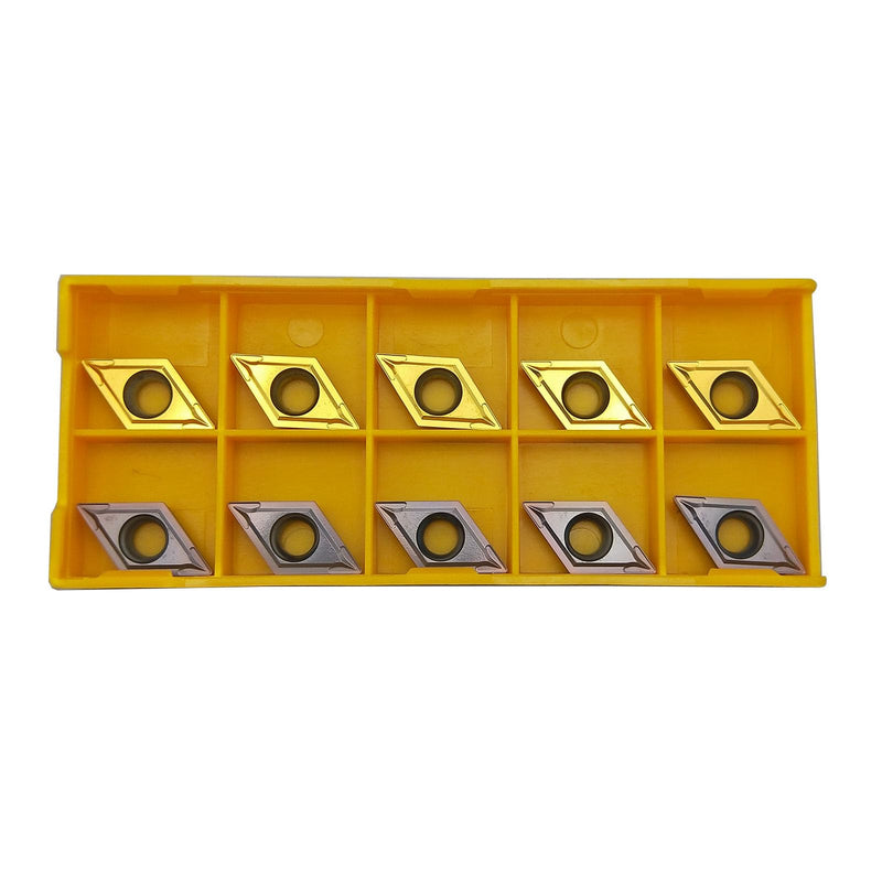 Indexable Carbide Inserts 20 Pieces DCMT11T304 / DCMT32.51 CNC Indexable Carbide Turning Inserts Processing Steel Parts, Stainless Steel for Lathe Chisels and Drilling Rods | 20PCS Wendeschneidplatte Verarbeitung von Stahlteilen, Edelstahl für drehmeiß...