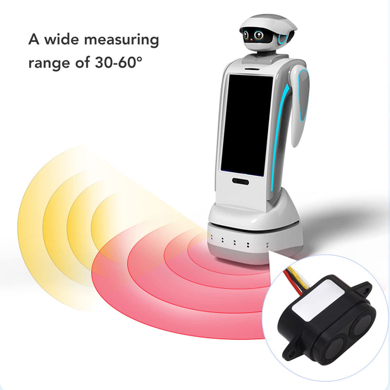 [Australia - AusPower] - Ultrasonic Sensor Distance Measuring Ranging Module IP67 Waterproof UART Auto Output Robot Obstacle Avoidance Sensor DC3.3 to 12V for Automatic ZControl 