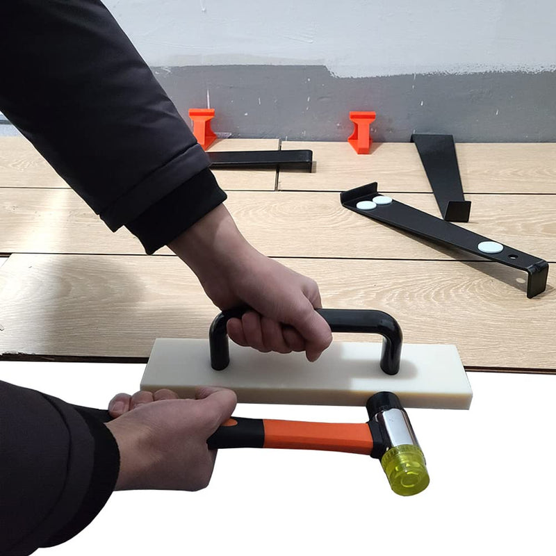 [Australia - AusPower] - Tapping Block,Durable Flooring Tapping Block with Handle,Easy Grip Laminate Flooring Tool,Vinyl Floor Installation Tool,Practical Tapping Block for Vinyl Plank Flooring ﻿ 30cm/11.81in 