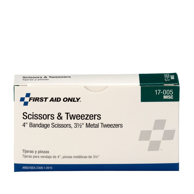 [Australia - AusPower] - First Aid Only 17-005 Bandage Scissors and Forcep Tweezers Combo Pack 1 Count (Pack of 1) 