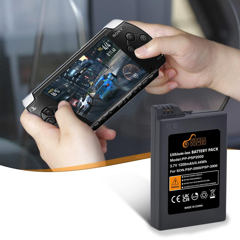 [Australia - AusPower] - Pickle Power PSP-2000 Battery and LED Display Charger for Sony PSP 2000/3000 PSP-S110 Console PSP-3001 PSP-3002 PSP-3000 PSP-3004 PSP-2001 PSP-2002 PSP-2003 