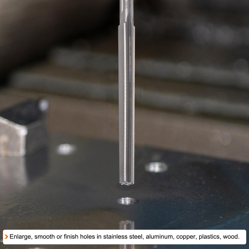 [Australia - AusPower] - QUARKZMAN Conical Hand Reamers 1:50 4 mm Small Diameter 5 mm Large Diameter Straight Groove High Speed Steel (HSS) Cone Reamer for CNC Metal Tools 4mm - 5mm 