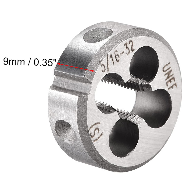 [Australia - AusPower] - uxcell 5/16-32 UNEF Round Die, Machine Thread Right Hand Threading Die, Alloy Tool Steel Screw Thread Cutting Die 