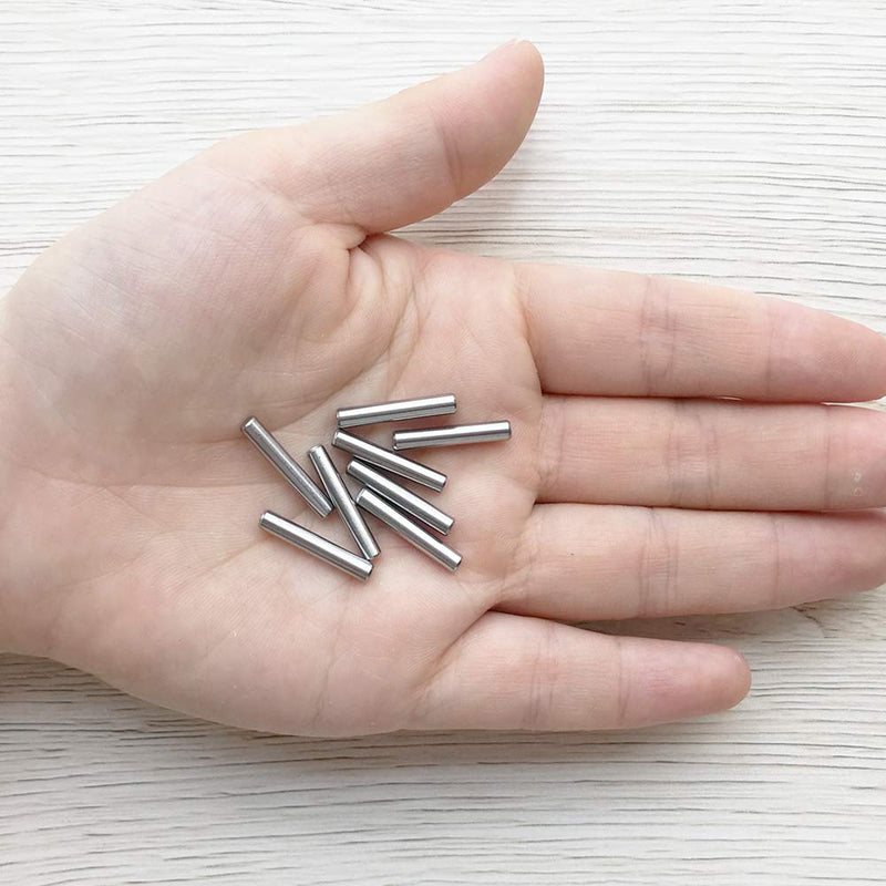 [Australia - AusPower] - 100 Pieces 3 mm x 18 mm Dowel Pin Stainless Steel Shelf Support Pin Metal Fasten Elements by Yesallwas 3mm x 18mm 