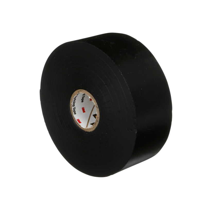 3M Scotch Linerless Electrical Splicing Tape 130C for Wires and Cables, 1-1/2 in x 30 ft, Rubber Backing, Self Fusing, UV Resistance, Highly Conformable, Moisture Seal, Black, 1 Roll