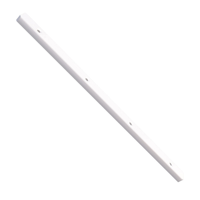 5 Pairs of Rok Hardware Side Mounted 11-1/4" (285.5mm) Screw-On, Plastic Drawer Rails/Guide Rails with 3/4" Extension, for Drawers with 21/32" (17mm) Groove, White Finish, D10751034 10