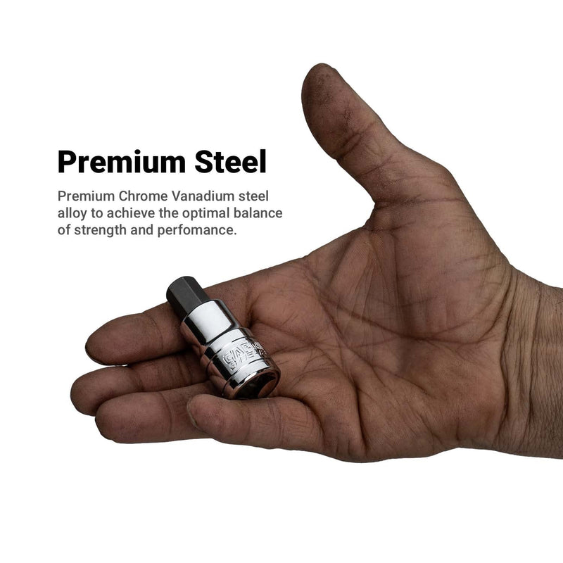 [Australia - AusPower] - Capri Tools 3-0539 8 mm Hex Bit Socket, 3/8-Inch Drive, Metric 