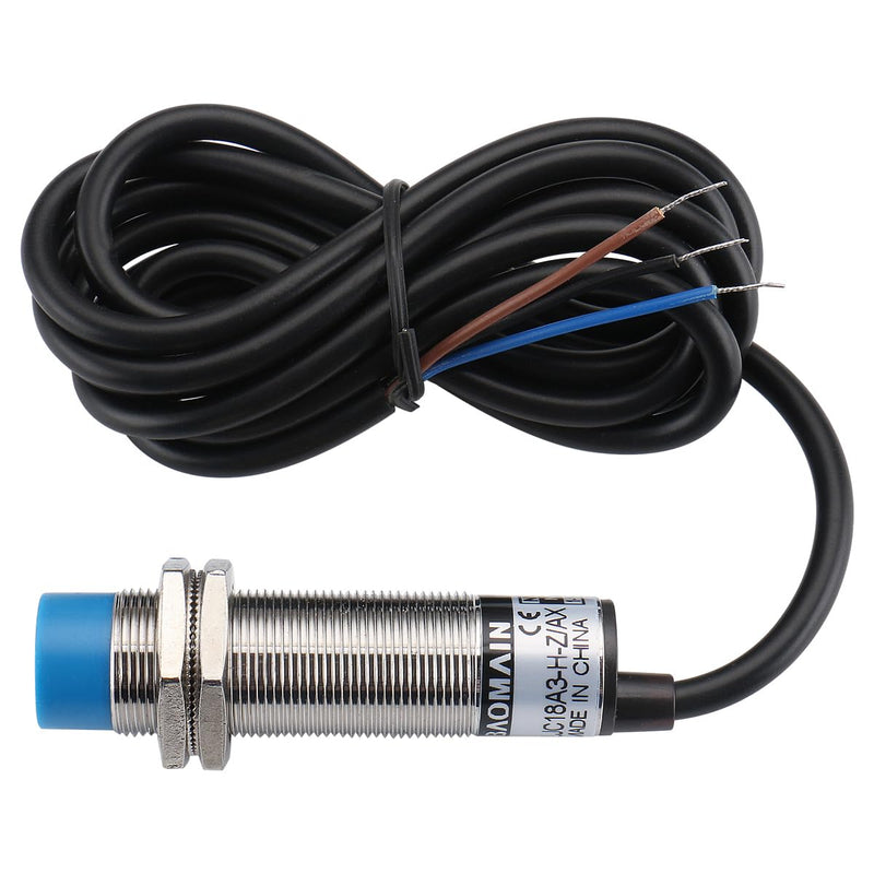 Baomain 1-10mm Capacitance Proximity Sensor Switch NPN NC (Normally Closed) DC 10-30V 200mA M18 3-Wire LJC18A3-H-Z/AX