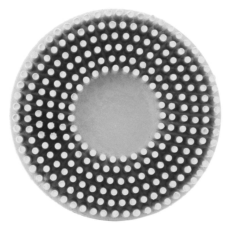 2 Inch Bristle Discs, Emery Rubber Grinding Brush, Sanding Disc for Rust Removal and Drill Attachment, Deburring and Cleaning Tool (White) White