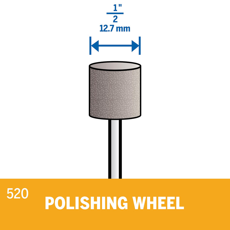 Dremel 520-02 SIC Impregnated Wheels (2 Pack), 1/2"