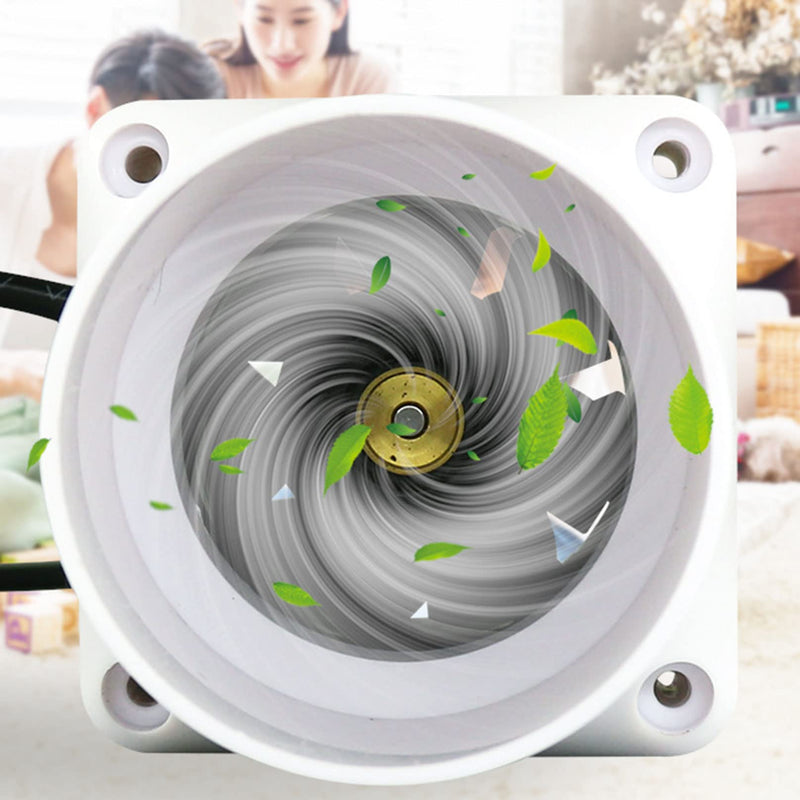 Inline Duct Fan 2 Inch 50mm Ventilation Exhaust Booster 62 CFM Quiet Fan Filter Duct Kit 6W 12V Intake Fume Extractor Blower for Attic Kitchen Grow Tent (2 inch/50mm, Not Adjustable Speed) 2 inch/50mm