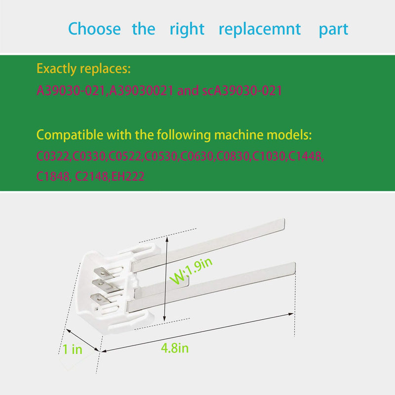 [Australia - AusPower] - White A39030-021 Water Level Sensor Replacement Part for Scotsman Ice Machines by Replaces VKNA39030-021, A39030-021， Compatible with C1448, C2148, EH222 