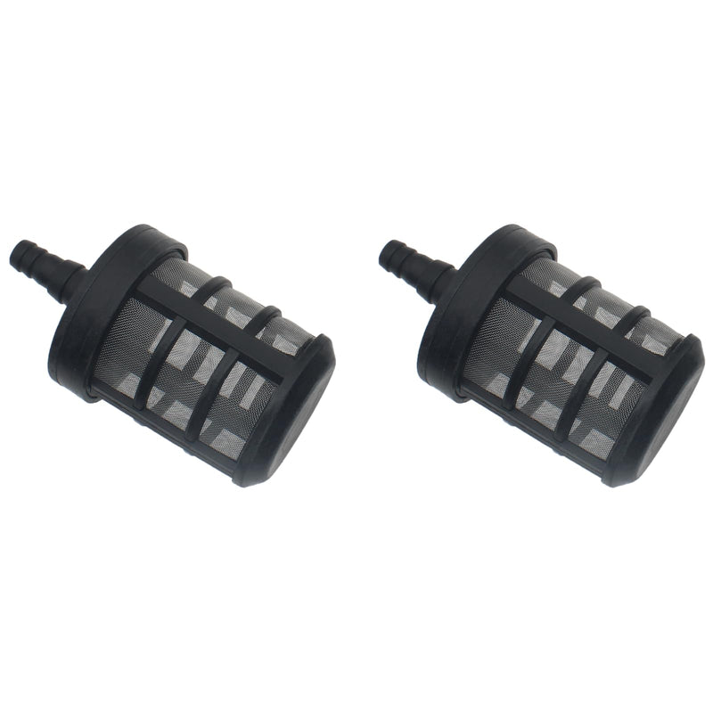 [Australia - AusPower] - 2 PCS Water Pump Inlet Strainer Stainless Steel Hose Encryption Filter Black Pump Inlet Strainer Screen for Most Pumps and Sprayers 