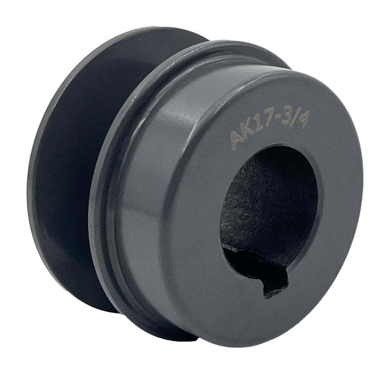 [Australia - AusPower] - AK17-3/4 Sheaves,v Belt Pulley 3/4 inch Bore 1.75" OD,Mechanical Pulleys cast Iron for A 3L 4L V-Belts,AK1734 Pulley 3/4"Bore,1.75"OD 1 Groove 