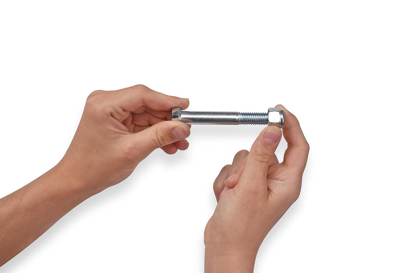 [Australia - AusPower] - Grade 2 Shear Bolts ½” x 3-½” with ½” Nylock Nuts: 5 Pack for Rotary Cutters: Includes 2 Bonus Linch Pins 7/16" x 1-3/4" 