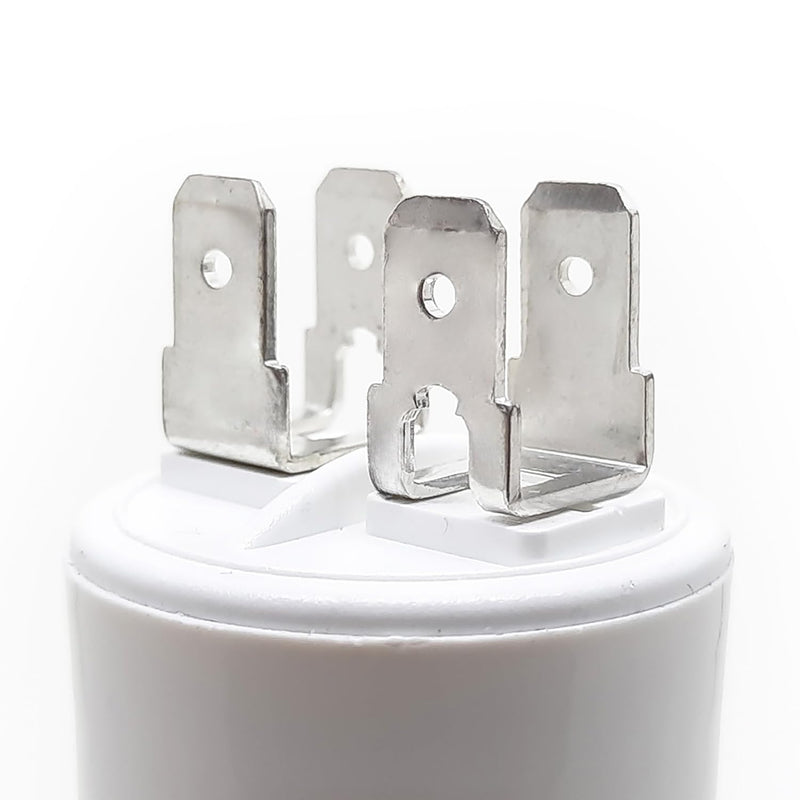 [Australia - AusPower] - LORTECH Permanent Capacitor 6.3µF - Diameter 30 mm x 56 mm - Flat Base - Made in Italy 