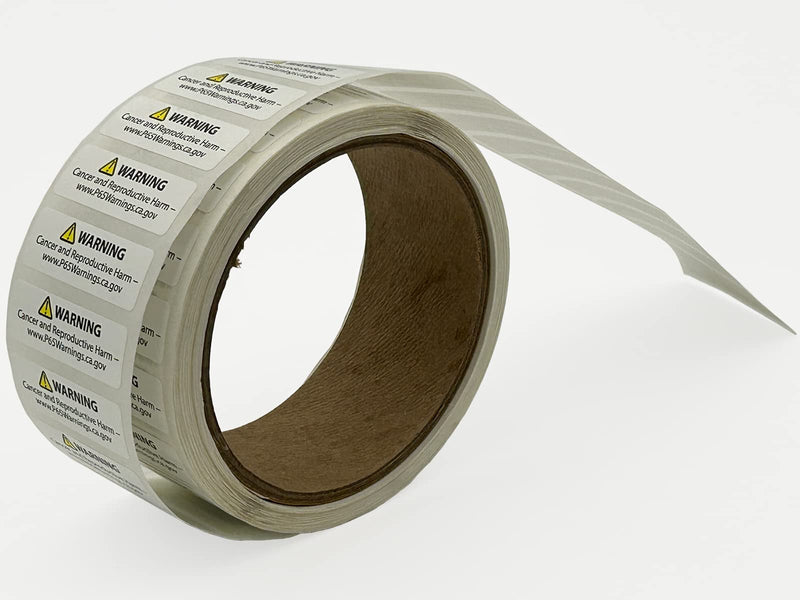 [Australia - AusPower] - Proposition 65 Truncated Warning Labels, 0.5 Inch by 1.5 Inch | 1,000 Count 