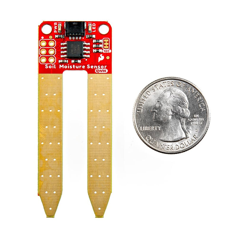 [Australia - AusPower] - SparkFun Qwiic Soil Moisture Sensor - ENIG Gold Pad - I²C Connector 
