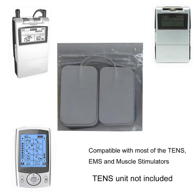 [Australia - AusPower] - 24 Pieces LOVMAYZ DL Self-Adhesive Electrode TENS Unit Replacement Cutaneous Electrode Pads,Reusable Electrodes,Very Sticky,Compatible with AUVON, TENS 7000 and Other TENS/EMS Devices 