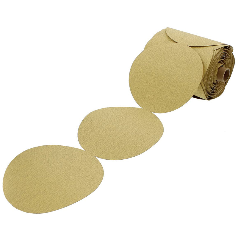 ABN 180 Grit Sandpaper Roll - 6 Inch Round Sanding Discs Aluminum Oxide Sandpaper Discs with Adhesive Back, 100Pc