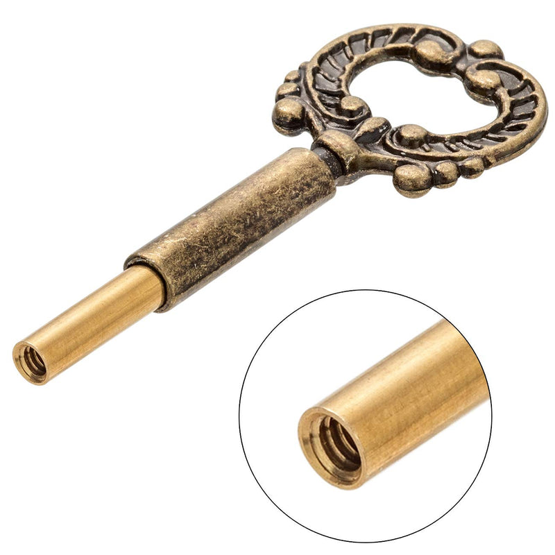 [Australia - AusPower] - Qc Lamp Turn Knob, 2 Packs On/Off Replacement Light Lamp Turn Switch Knobs with 1/2" Extensions, Socket Knob for Floor and Table Lamps (Antique Brass) Antique Brass 