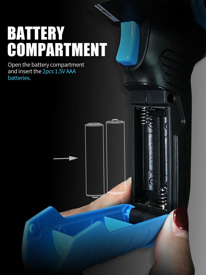[Australia - AusPower] - G600A Infrared Thermometer Gun Laser IR Temp Gauge, Handheld Heat Temperature Gun with Adjustable Emissivity & Max Measure for Cooking, Grill & Engine | -58F to 1112F | NOT for Humans 