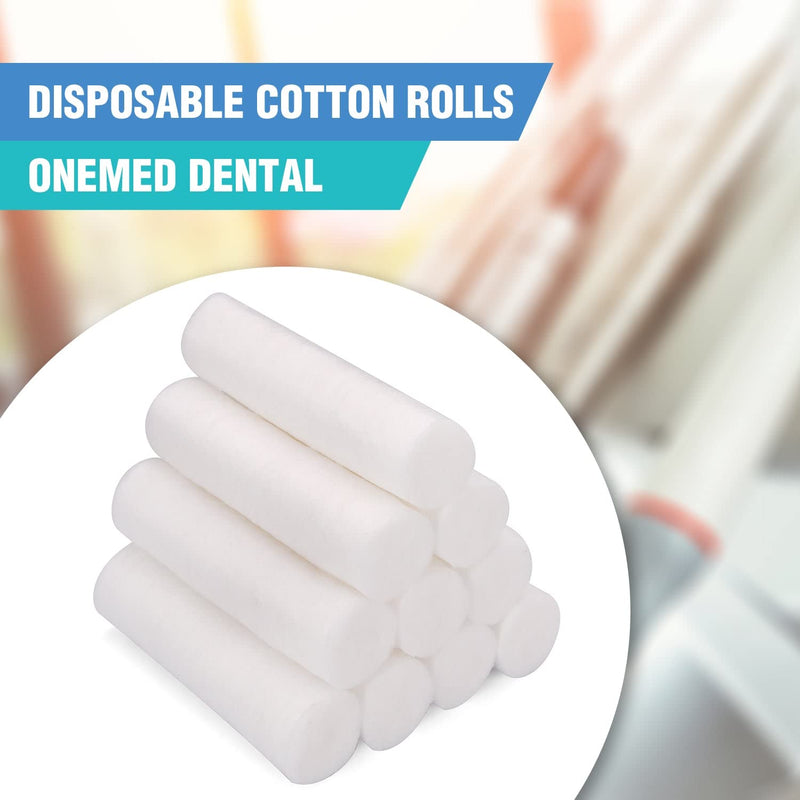[Australia - AusPower] - Disposable Cotton Rolls 1000 Rolls of White Non-Sterile Cotton Pads 100% Cotton Mouth Rolls Soft and Absorbent Nose Plugs for Kids and Adults 