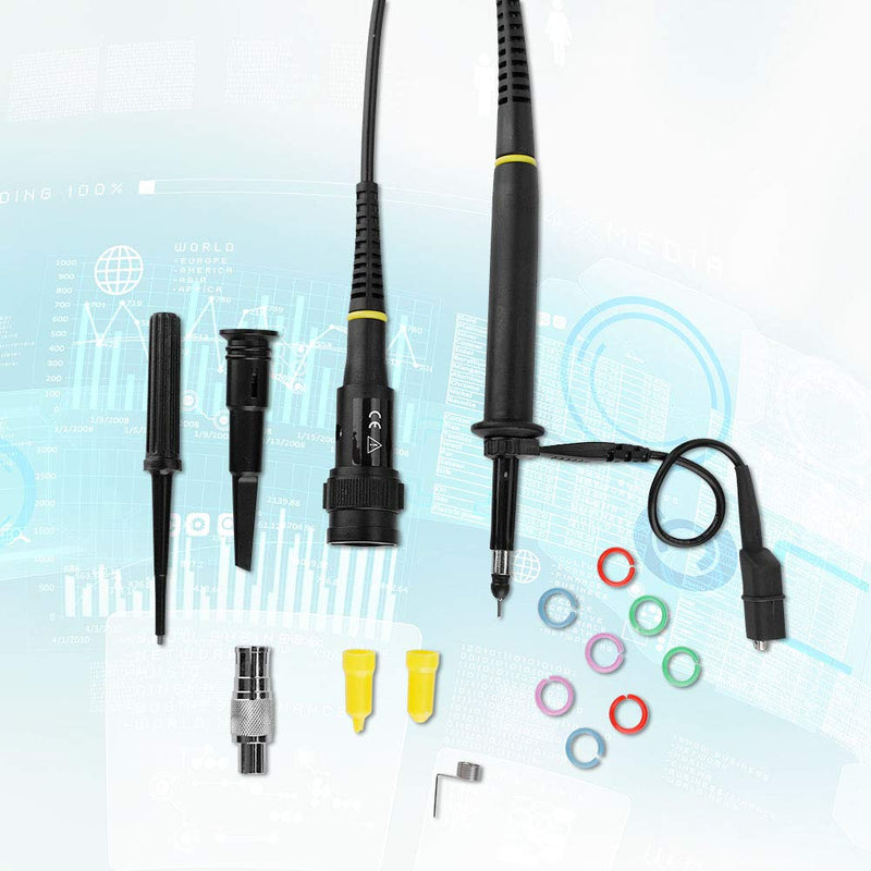 [Australia - AusPower] - P4250 1 2KV 250MHz High Voltage Probe Oscilloscope Probe for BNC Head Foscilloscope, Probe Head 1: 100 BNC Test Lead Set 