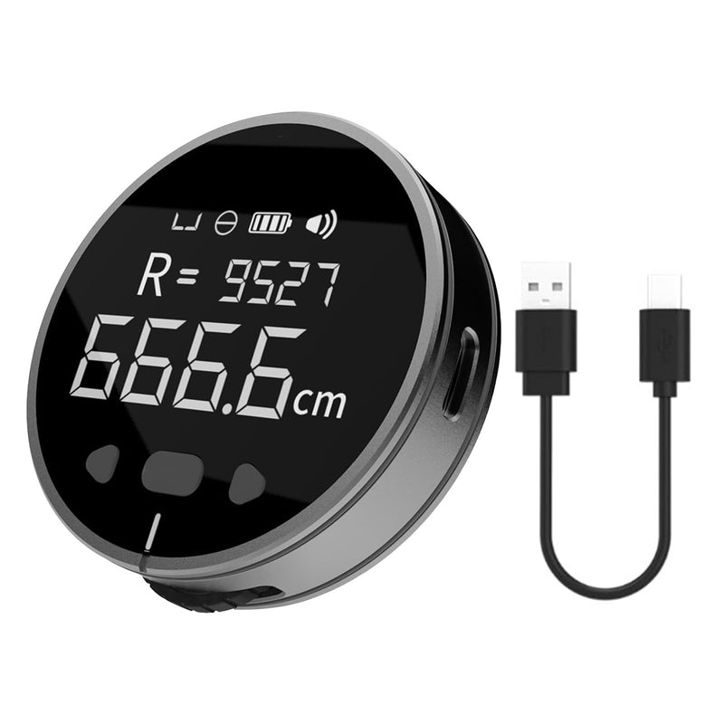 [Australia - AusPower] - Electronic Digital Tape Measure, 328ft LCD Display Rechargeable Rolling Measuring Tool, Versatile and High Accuracy, for Work, Construction, Body, Sewing 