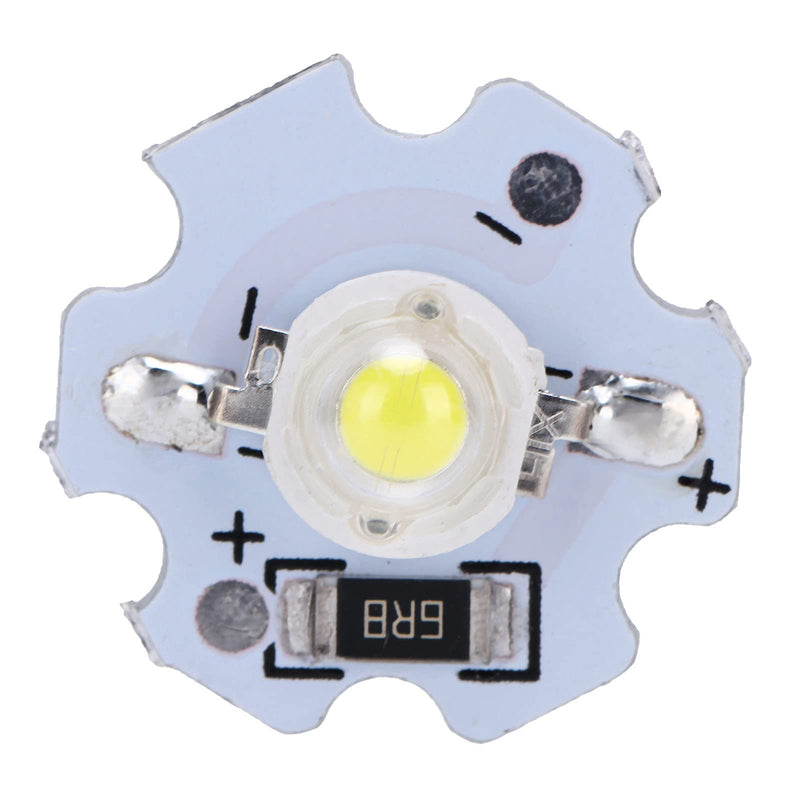 Hilitand Pack of 25 LED Chips LED Lamp Beads DIY Lighting Fixture High Power 5V 200 LM 1W (Pure White 6000-6500K) Pure White 6000-6500k