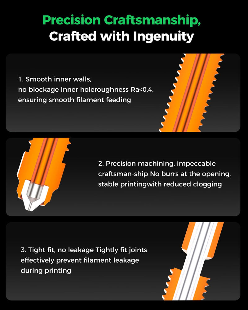 Creality Official K2 Ceramic Heating Block Hotend Kit, with Quick-swap Nozzle Kit, Supports 300°C High Temperature, All-Metal Integrated Design Extruder Hotend Kit for 3D Printers K2 Combo For K2