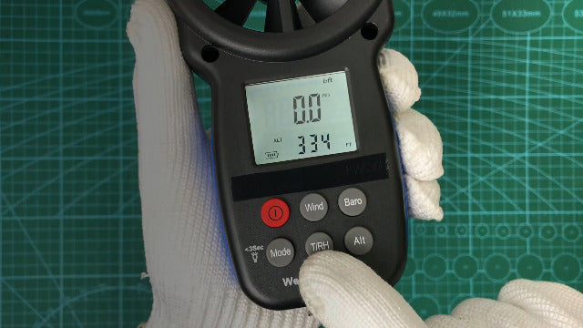 BTMETER Digital Anemometer Barometer Handheld BT-100WM Wind Gauge CFM Wind Speed Meter for Wind Speed Temperature Wind Chill Tester with Moisture, Altitude, for Drone Flight HVAC