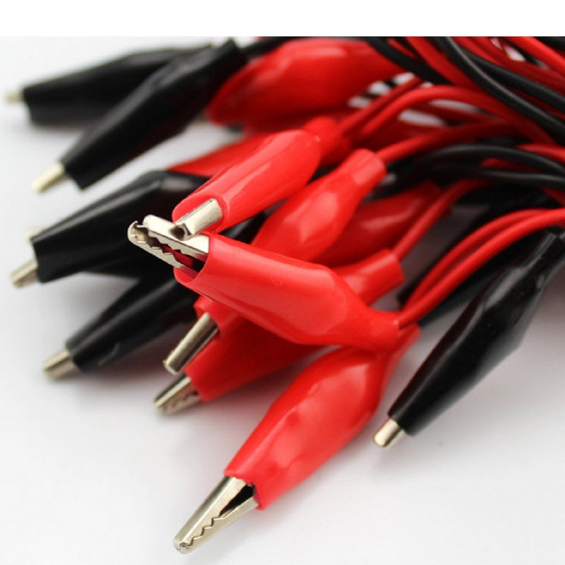 [Australia - AusPower] - 10pcs Alligator Clip Wires Test Leads Set with Alligator Clips Double-Ended Cables Connectors Jumper Wire 