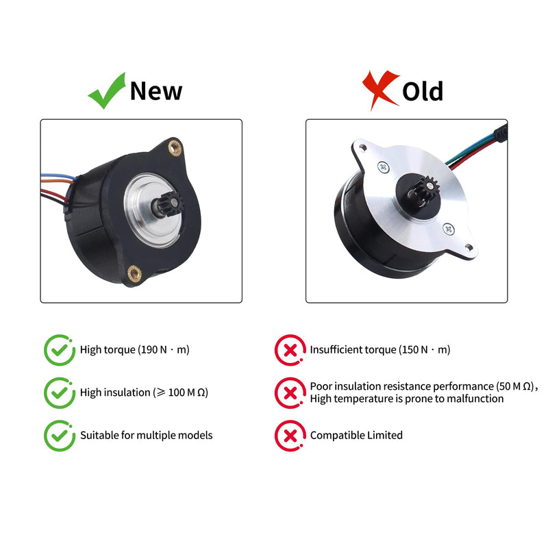 FYSETC 3D Printer Accessories for Crealty K1 Series: Replacement 36mm Extruder Motor High Torque 12 Teeth Shaft Gear Drive Board Connected Cable 1.8 Degree 1.0A Compatible K1/Max/K1C/Ender3V3