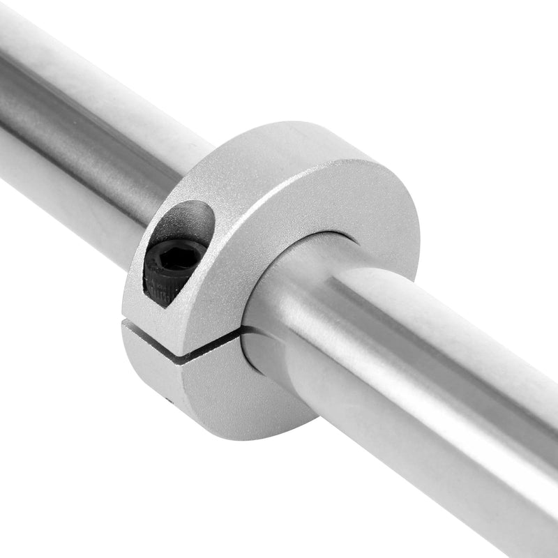 [Australia - AusPower] - (4-Pack) Shaft Collar Bore 15mm, Aluminum Alloy One Piece Shaft Collar Clamp Style, 35mm OD, 12mm Thickness, with M5 Set Screws 15mm Bore Size 4 