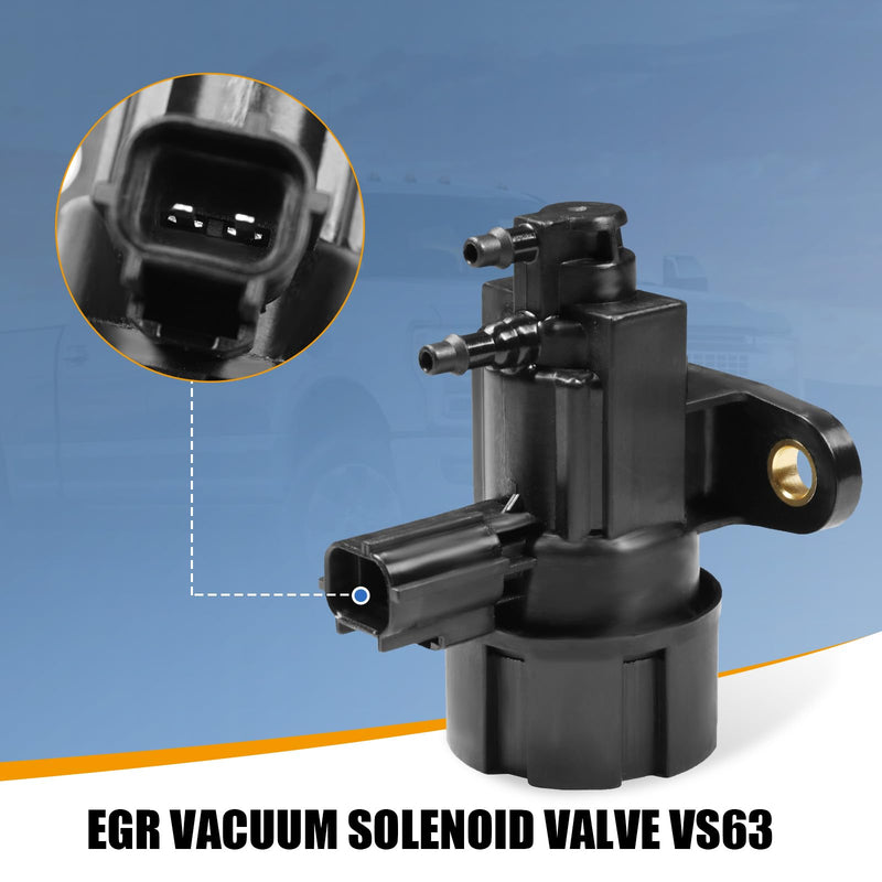 [Australia - AusPower] - EGR Pressure Feedback Sensor DPFE15 + EGR vacuum solenoid valve vs63 Replacement for Ford F-150 E-150,E-250,Explorer,Ranger,Escape,Mustang,Lincoln Town Car,Mercury Cougar,F77Z9J460AB, F77Z9J460AB 