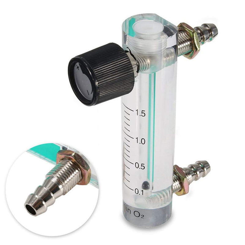 [Australia - AusPower] - Flow Meter LZB-6M Oygen Meter 0-1.5 LPM Flowmeter with Control for Detect Oygen Flow for Oygen Air Gas Adjustable 