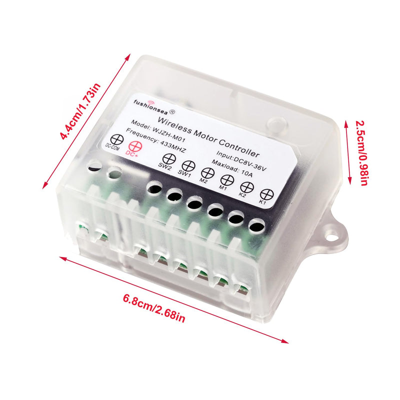 [Australia - AusPower] - DC 12V 24V 36V Motor Remote Control Switch for Telescopic Doors, Electric Actuators, Forward and Reverse Linear Actuators etc. (Latched Model) 