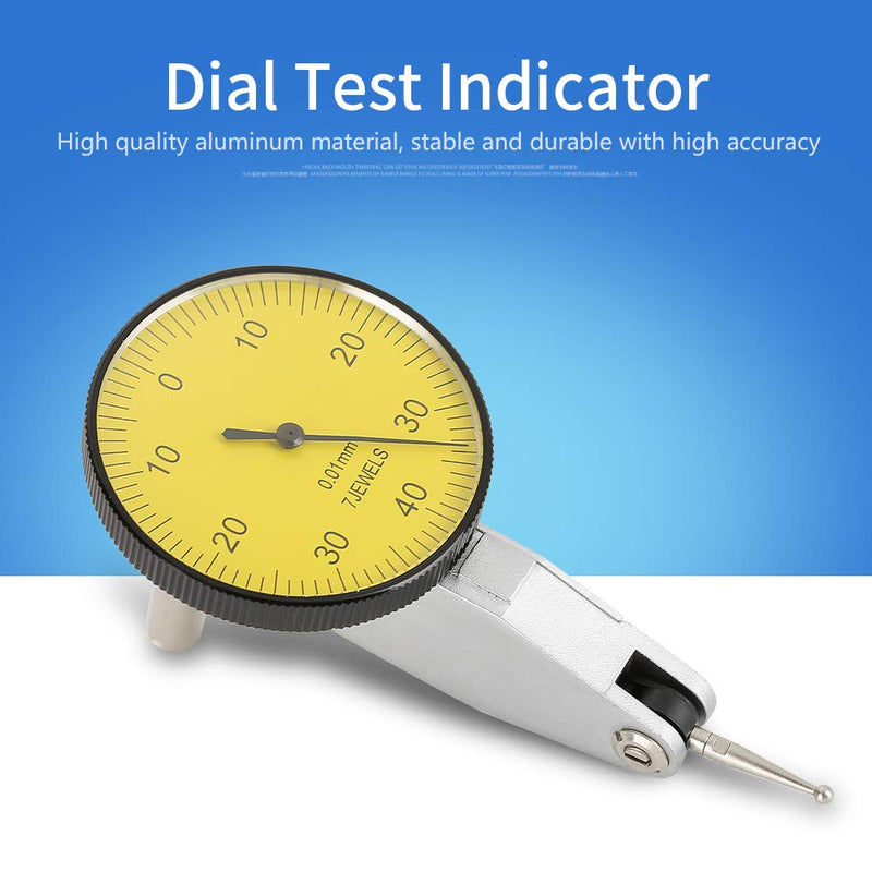 [Australia - AusPower] - Vikye Dial Test Indicator, Precision 0.01mm Lever Dial Test Gauge for Machining, Layout & Inspection Work 